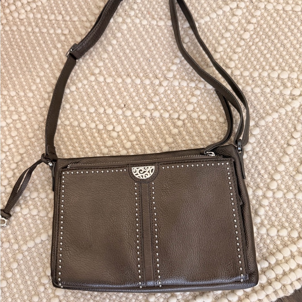 Brighton Jagger Crossbody Organizer Brown